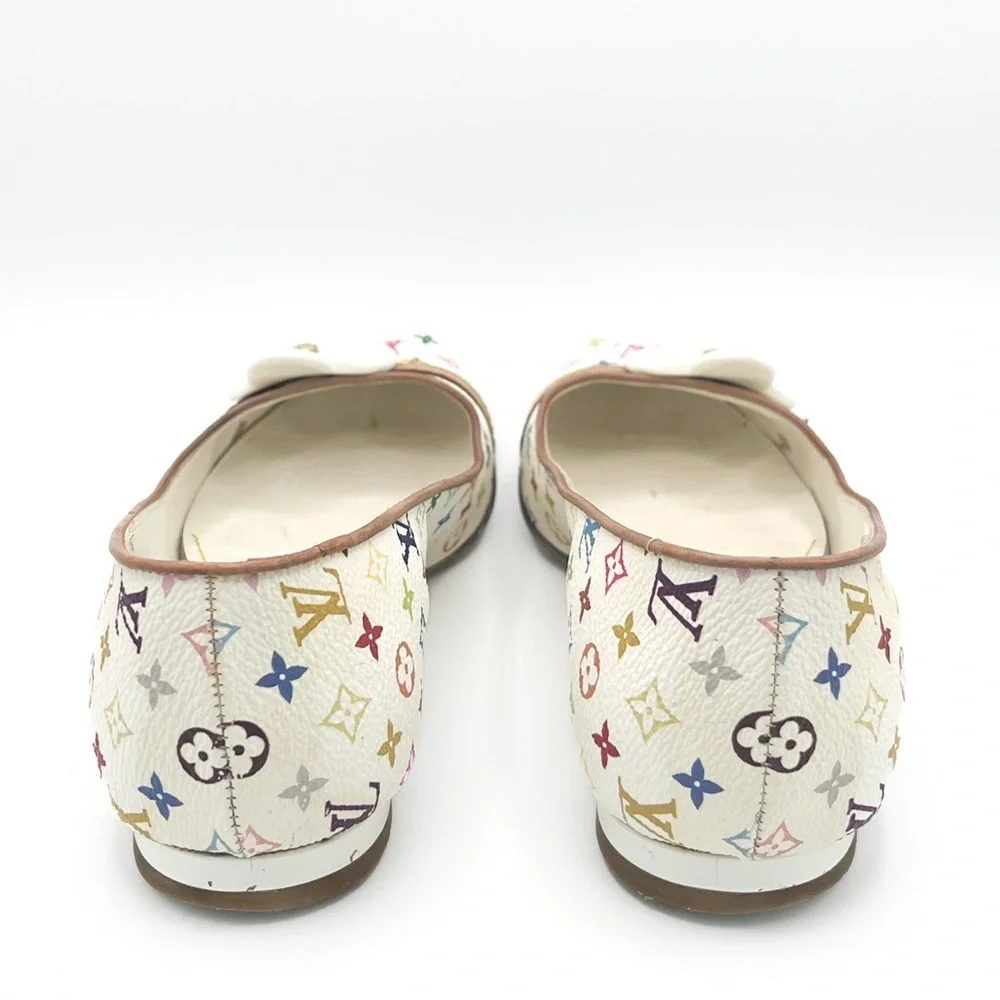 Louis Vuitton 2003 Takashi Murakami Romy Vintage Monogram Flower Ballerina Flats - Picture 5 of 8
